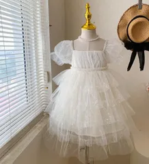 キッズアパレル ガールズ 女の子 ワンピース チュールスカート 撮影[K](T)
