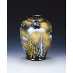 九谷焼 清峰作 花鳥柄 花瓶 牡丹 鳳凰 - メルカリ