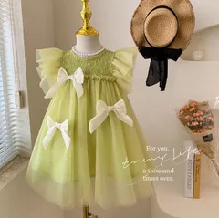 キッズアパレル ガールズ 女の子 ワンピース チュールスカート 撮影[K](T)
