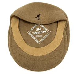【良品】KANGOL カンゴール Wool 504 ハンチング ブラウン ウール100%　Mサイズ 1219003