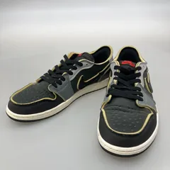 【中古品】NIKE ナイキ DV0982-006 AIR JORDAN 1 RETRO LOW OG EX BLACK/FIRE RED-DK SMOKE GREY スニーカー 本体のみ 【160-251219-WA-10-iwa】