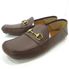 【三重本店】 中古 GUCCI | グッチ ドライビングシューズ 548604 ホースビット ローファー ブラウン サイズ：10 1/2（約28.5cm） 【135】