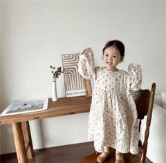 新品未使用 marron spring dress ピンク Sサイズ 韓国子供服 - メルカリ
