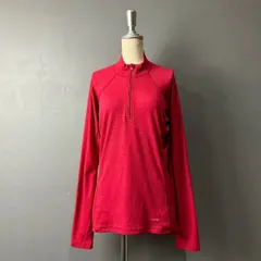 Patagonia Capilene パタゴニア キャプリーン ベースレイヤー ハーフジップ プルオーバーシャツ レッド 赤 レディース