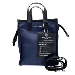 マークジェイコブス MARC JACOBS リテイクナイロントート Retake Nylon Tote M0014426 ネイビー×ブラック×SV金具 ナイロン レディース ショルダーバッグ