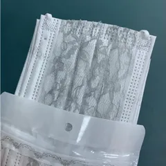 【新品未使用】マスク 50枚 真レース付き 使い捨て おしゃれ 不織布 3層 成人 通勤 通学 ウイルス対策 プレゼント 結婚式 イベント 女性 高級マスク レースマスク CQPZH1219Q442