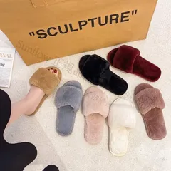 【新品未使用】ルームシューズ もこもこ 冬 スリッパ レディース 暖かい 洗える おしゃれ ふわふわ おしゃれ ファー スリッパ 防寒対策 室内 ボアスリッパ あったか CQPZH1219Q480