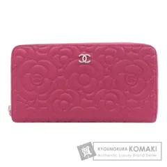 CHANEL シャネル カメリア ココマーク シルバー金具 長財布（小銭入れあり） カーフ レディース [中古]