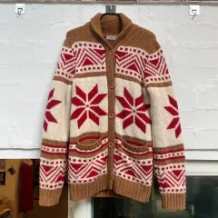 Rodeo Crowns ノルディック パータン ウール ニット カーディガン 2
