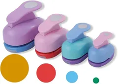 Ａｕｐｕｒｕ アウプル クラフトパンチ ハンドメイド DIY 用具 ミニ 型抜き 工芸 用品 (円4個セット)