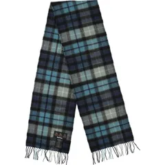 古着 バブアー Barbour チェック柄 カシミア混 ウールマフラー 英国製/gaa006362