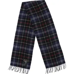 古着 バブアー Barbour タータンチェック ウールマフラー 英国製/gaa006348