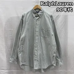 ラルフローレン 90年代 ビンテージ マレーシア製 The Big Oxford オックスフォード ボタンダウン シャツ 裾ポニー 90s メンズ L ISItems【USED】【古着】【中古】50149329