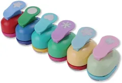 Ａｕｐｕｒｕ アウプル クラフトパンチ ハンドメイド DIY 用具 ミニ 型抜き 工芸 用品 (6個セット)