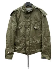 ディーゼル DIESEL ZIPUP JACKET ジップアップ ジャケット フード ミリタリー y2k アウター 緑 ジャケット 無地 カーキ Sサイズ 104MT-2400