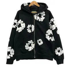 デニムティアーズ フラワープリント ジップ パーカー【AFB4】
