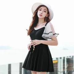 種類2：ブラック/5L 大きいサイズ水着 ワンピース (T)