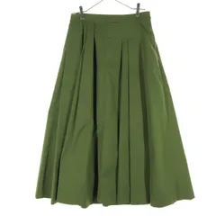 ADORE アドーア ロング丈 フレアスカート 38 カーキ レディース 古着