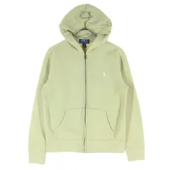 POLO RALPH LAUREN ポロラルフローレン 長袖 裏起毛 ジップパーカー 150 ベージュ キッズ 古着