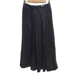 MONCLER(モンクレール) ロングスカート サイズ42 L レディース GONNA ネイビー デニム