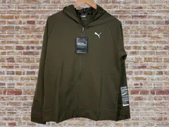 PUMA カーキ　6050円　フルジップパーカー フーデッドジャケット