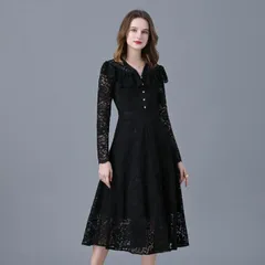 大きいサイズ L～6L OL通勤 通学 パーティードレス パーティドレス フォーマルドレス 結婚式 肩フリル 花柄総レースドレスワンピース(T)