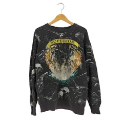 ディーゼル DIESEL グラフィックプリント クルーネックスウェット メンズ  M