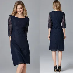 通勤 オフィス 結婚式 披露宴 パーティードレス パーティドレス フォーマルドレス お出かけ大人上品 ペプラム総レースドレス ワンピース(T)