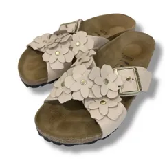 美品 BIRKENSTOCK ビリケンシュトック UNITED ARROWS 別注シエナフラワー 花 ベルトレザー ピンク 37 24cm レディース 夏 ゴーゴー古着久喜倉庫店 草2794のサムネイル