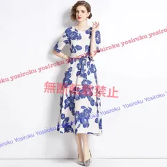 S～3L 小さいサイズ 大きいサイズ 結婚式 パーティードレスフォーマルドレス 二次会 上品 ベルト付き 可愛い花柄ワンピース(T)