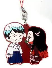 【中古】雑貨 竈門禰豆子＆愈史郎 「鬼滅の刃 滅! カプセルラバーマスコット6」