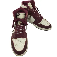 ジョーダンブランド JORDAN BRAND AIR JORDAN 1 RETRO HIGH OG BORDEAUX METALLIC SILVER WHITE メンズ JPN：28 