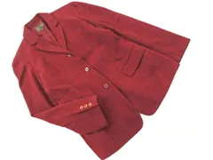 Calvin Klein カルバンクライン ウール混 テーラード ジャケット size6/赤 ◇■ レディース