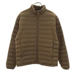 UNIQLO ユニクロ ウルトラライトダウンジャケット M ブラウン 収納袋付き メンズ 古着