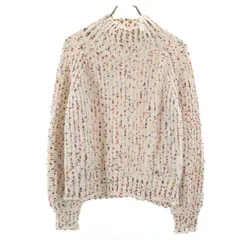 BEAMS HEART ビームスハート 長袖 ネップ セーター ホワイト ニット レディース 古着