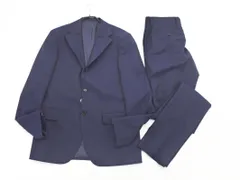 新品 EDIFICE エディフィス ウール100% セットアップ ジャケット パンツ スーツ size48/紺 ◇■◎メンズ