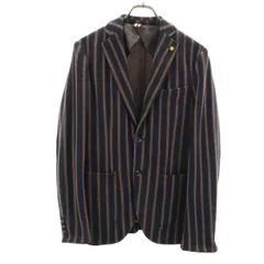 SSEINSE センス ストライプ柄 テーラードジャケット 44 ネイビー ブレザー メンズ 古着