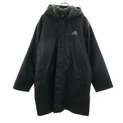 美品 adidas アデイダス 中綿コート O ブラック 裏ボア メンズ 古着
