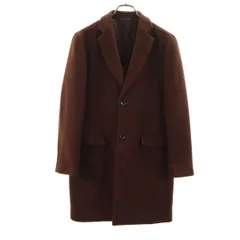 JOURNAL STANDARD ジャーナルスタンダード ウールブレンド チェスターコート S ブラウン メンズ 古着