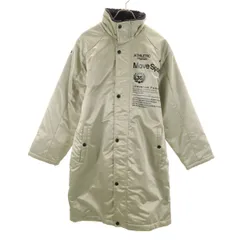 DESCENTE デサント ベンチコート S シルバー 裏ボア 中綿 メンズ 古着のサムネイル