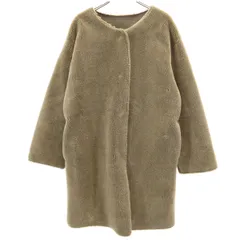 relume JOURNAL STANDARD レリューム ジャーナルスタンダード ボアコート M アッシュブラウン レディース 古着