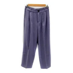 グレイル GRL スラックスパンツ テーパードパンツ 無地 L パープル 紫 /SY12