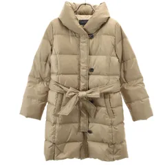 SHIPS シップス ダウンコート M ベージュブラウン レディース 古着