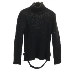 NAF NAF ナフナフ フランス製 長袖 セーター M ブラック ニット レディース 古着