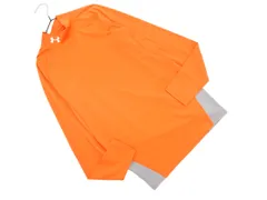 UNDER ARMOUR アンダーアーマー 切替 トレーニングウェア カットソー sizeLG/オレンジxグレー ◇■ レディース