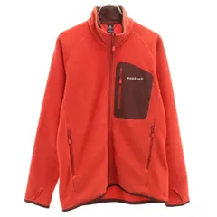 mont-bell モンベル フリースジャケット S レッド アウトドア メンズ 古着