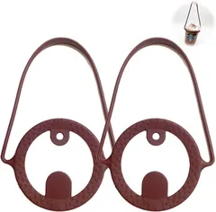 start.side スタートサイド startside ドリンクカップホルダー シリコン製 ストロー ホルダー付き (茶2点)