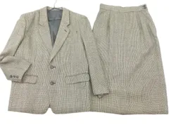 KEITH キース ウール100% セットアップ ジャケット スカート スーツ size上9下11/白ｘ黒 ◇■ レディース