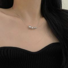 エテ（ete）のクロス＆パールモチーフのピンクゴールドカラー 