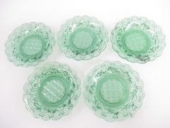 ウランガラス　アンティークガラス　アイス皿　× １３ ウランガラス アンティークガラス アイス皿 × 13 - メルカリ